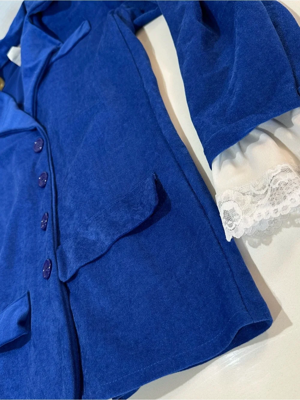 California Costumes Blue Velvet Suit Jacket & Trousers